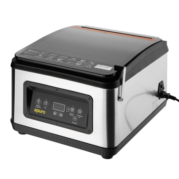 Apuro Chamber Vacuum Pack Machine 6.8Ltr - 380W. Capacity: 6.8Ltr. Max bag width: 305mm