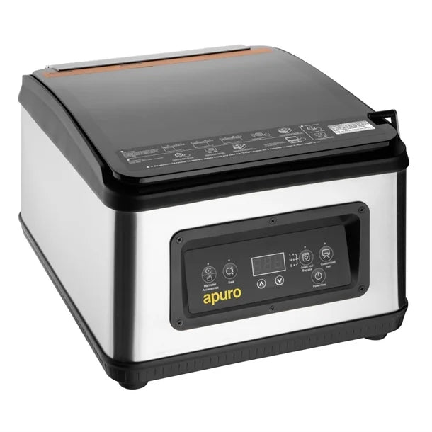 Apuro Chamber Vacuum Pack Machine 6.8Ltr - 380W. Capacity: 6.8Ltr. Max bag width: 305mm