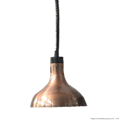 Benchstar Pull down heat lamp antique copper 290mm Round HYWCL12