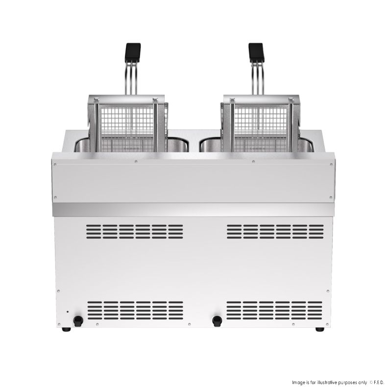 Benchstar Double Tanks Auto Lifting Induction Fryer - IF7000D-AL