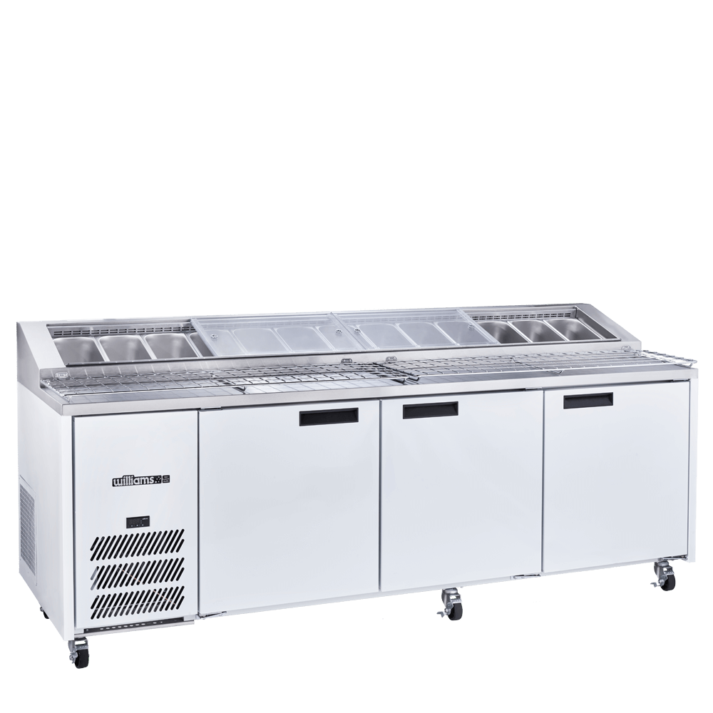 Williams/Jade PC J3PC/Pizza and Preparation three door/W2476 x  D830 x H1050mm