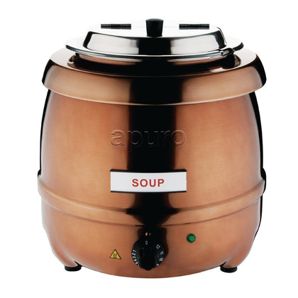Apuro CP851-A Copper Finish Soup Kettle - 10L