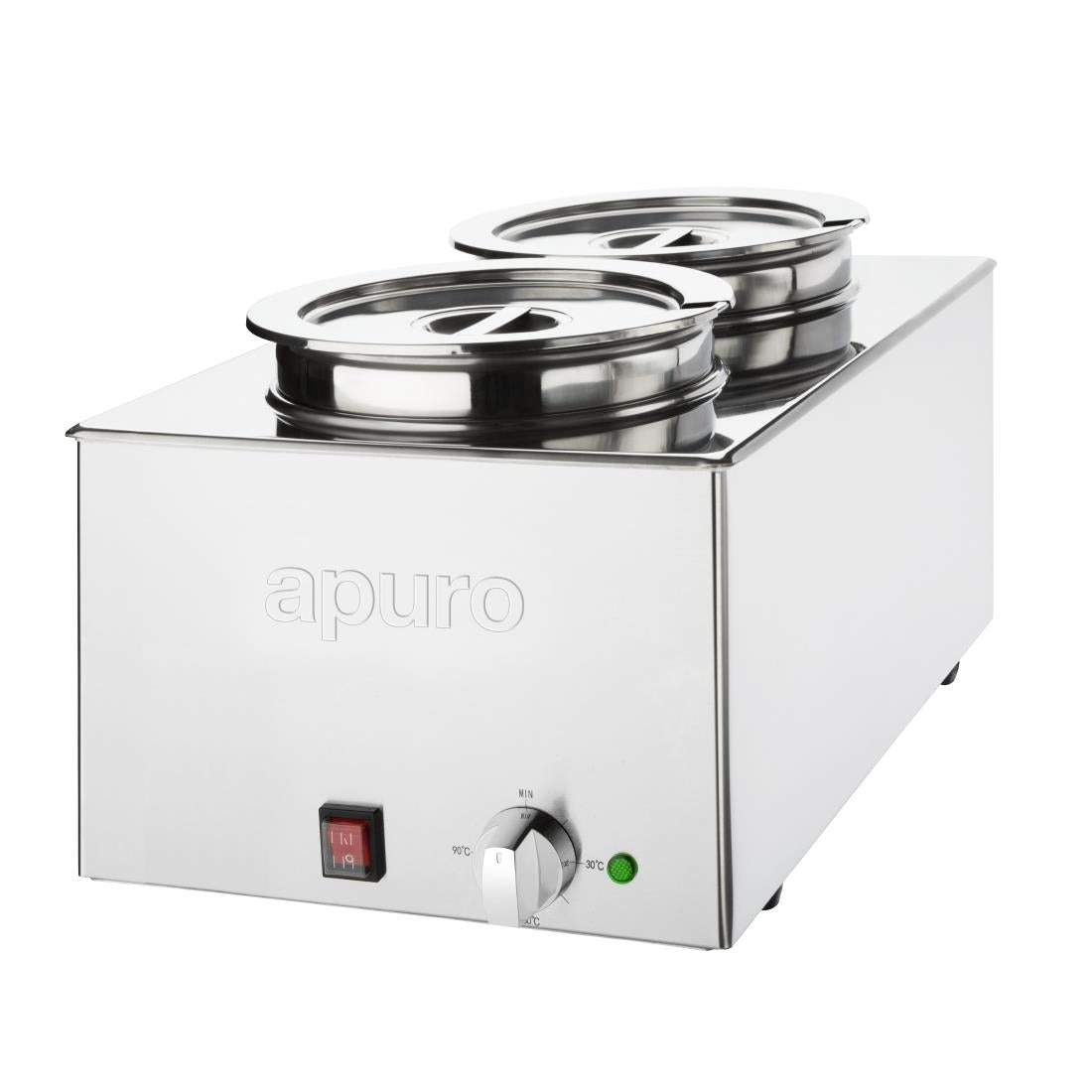 Apuro FT695-A Bain-Marie with Round Pots 2x 5.2Lt