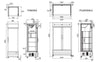ATOSA P1000WB-A Double Door Drinks Fridge 1000L
