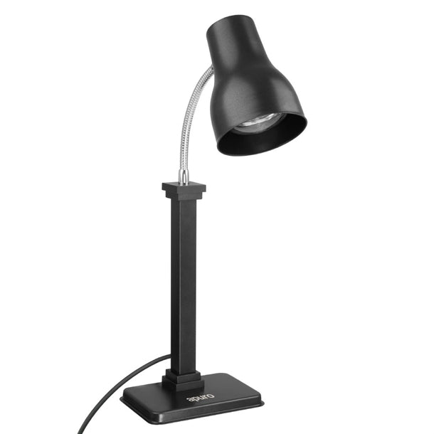 Apuro Heat Lamp Carving Station Matt Black 250W - 250W. Height: 660mm