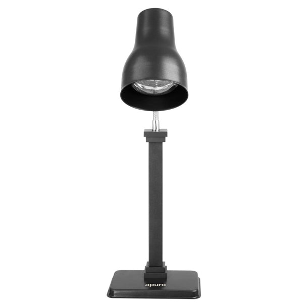 Apuro Heat Lamp Carving Station Matt Black 250W - 250W. Height: 660mm
