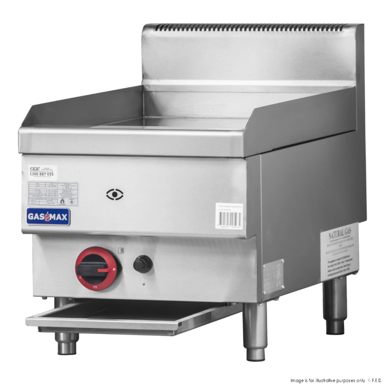 GASMAX Benchtop Single Bunner Griddle  JUS-TRG40E