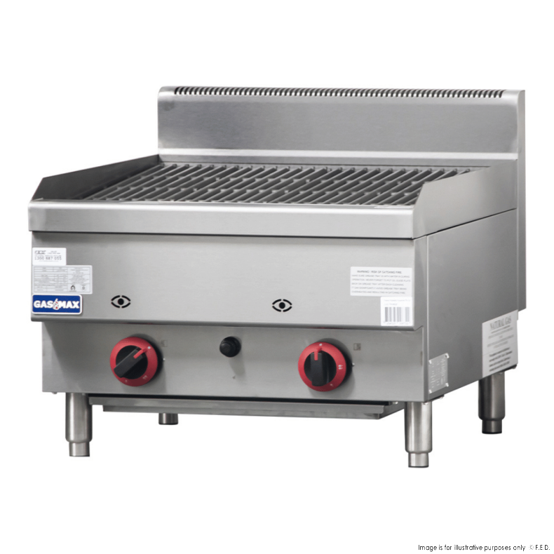 GASMAX Benchtop 2 Burner Chargrill - JUS-TRH60E - Catering Sale