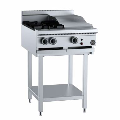 B+S K+ Combination Two Burners & 300mm Grill Plate KBT-SB2-GRP3