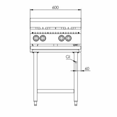 B+S K+  Four Burner Boiling Top KBT-SB4