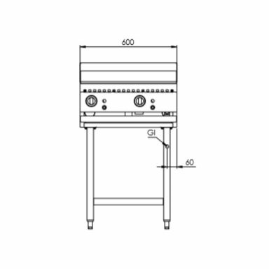B+S K+ Grill Plate 600mm KGRP-6