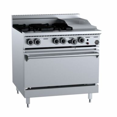 B+S K+ Oven with four open burners and 300mm Grill Plate KOV-SB4 - GRP3