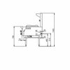 B+S Black BAWBT-SB2R - 2 Burner Boiling Top Right Side Wok Attachment