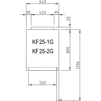 Turbo Air KF25-1G-N(HC) Top Mount Glass Door Freezer 574L