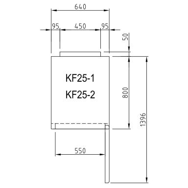 Turbo Air KF25-2-N(HC) Upright Two Half Door Freezer 572L