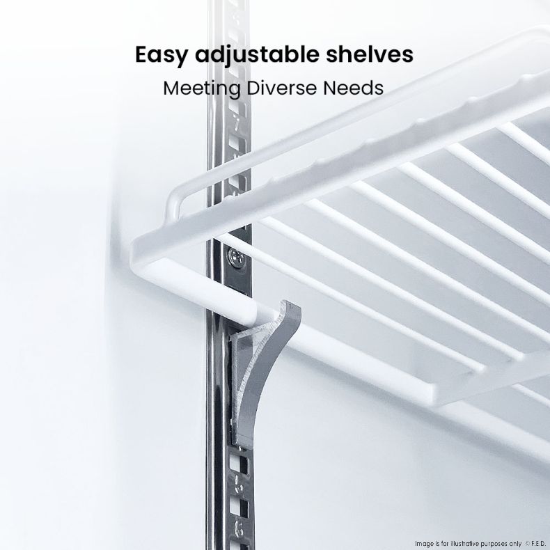 Thermaster Colourbond Upright Beverage Fridge 2 Doors White LG-1000P