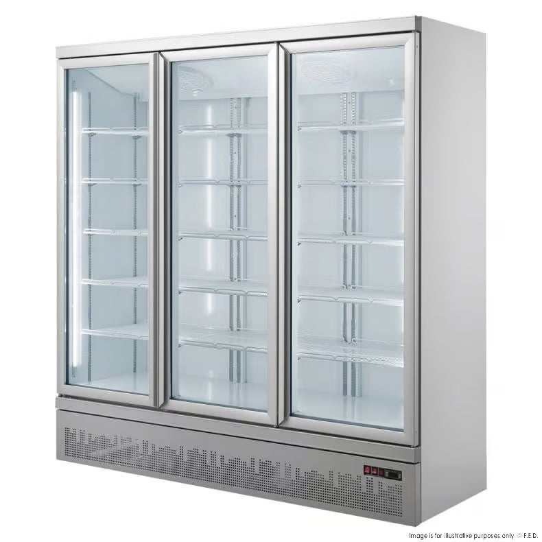 FED LG-1500GBM Triple Door Supermarket Fridge 1664L