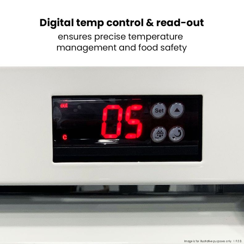 Thermaster Single Glass Door Colourbond Upright Drink Fridge LG-370P