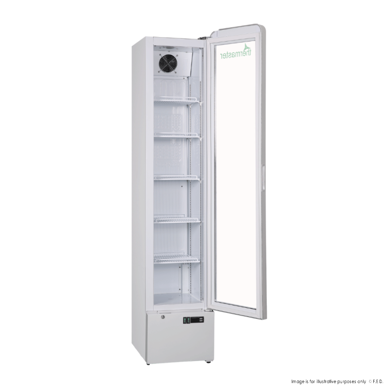 Thermaster SlimFit Upright Glass Door Beverage Fridge - LG166FA