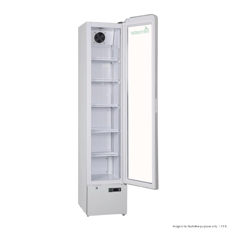 Thermaster SlimFit Upright Glass Door Beverage Fridge - LG166FA