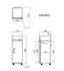 ATOSA MBF8001 Top Mounted Single Door Freezer 670L