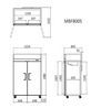 ATOSA MBF8005 Top Mounted Double Door Fridge 1300L 1314mm