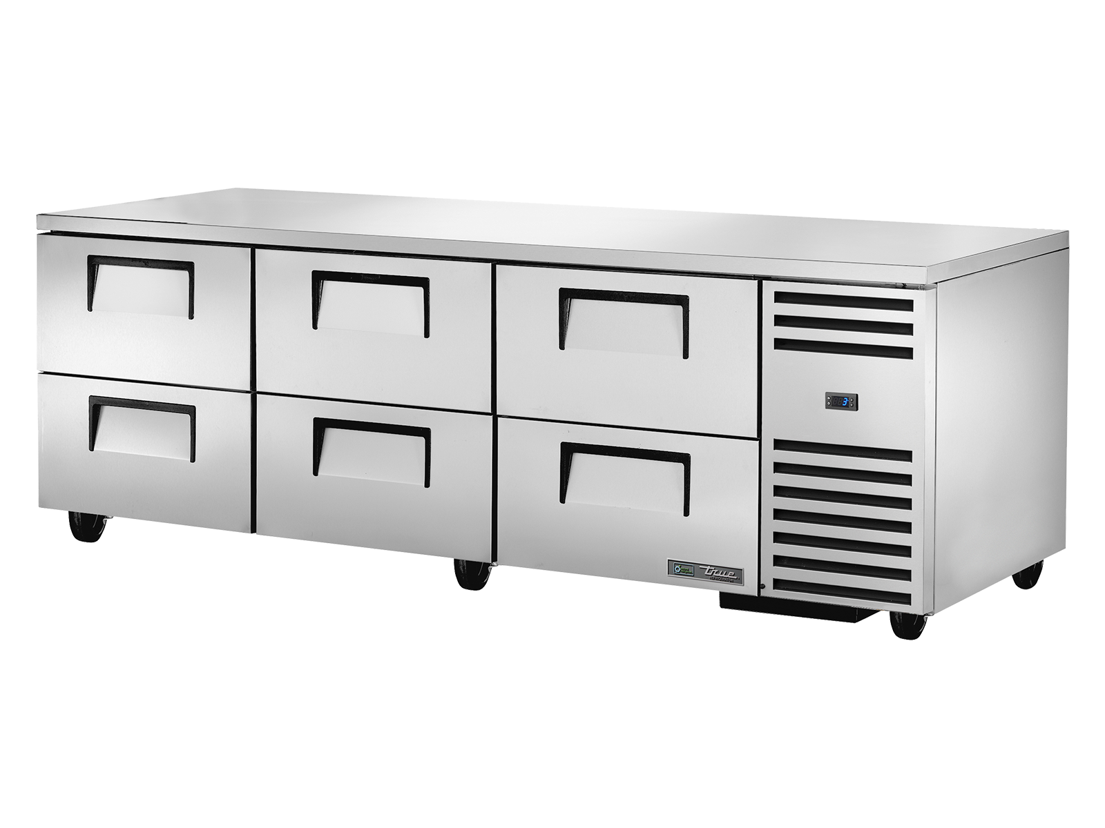 True - Deep Undercounter Refrigerator, 6 Drawers