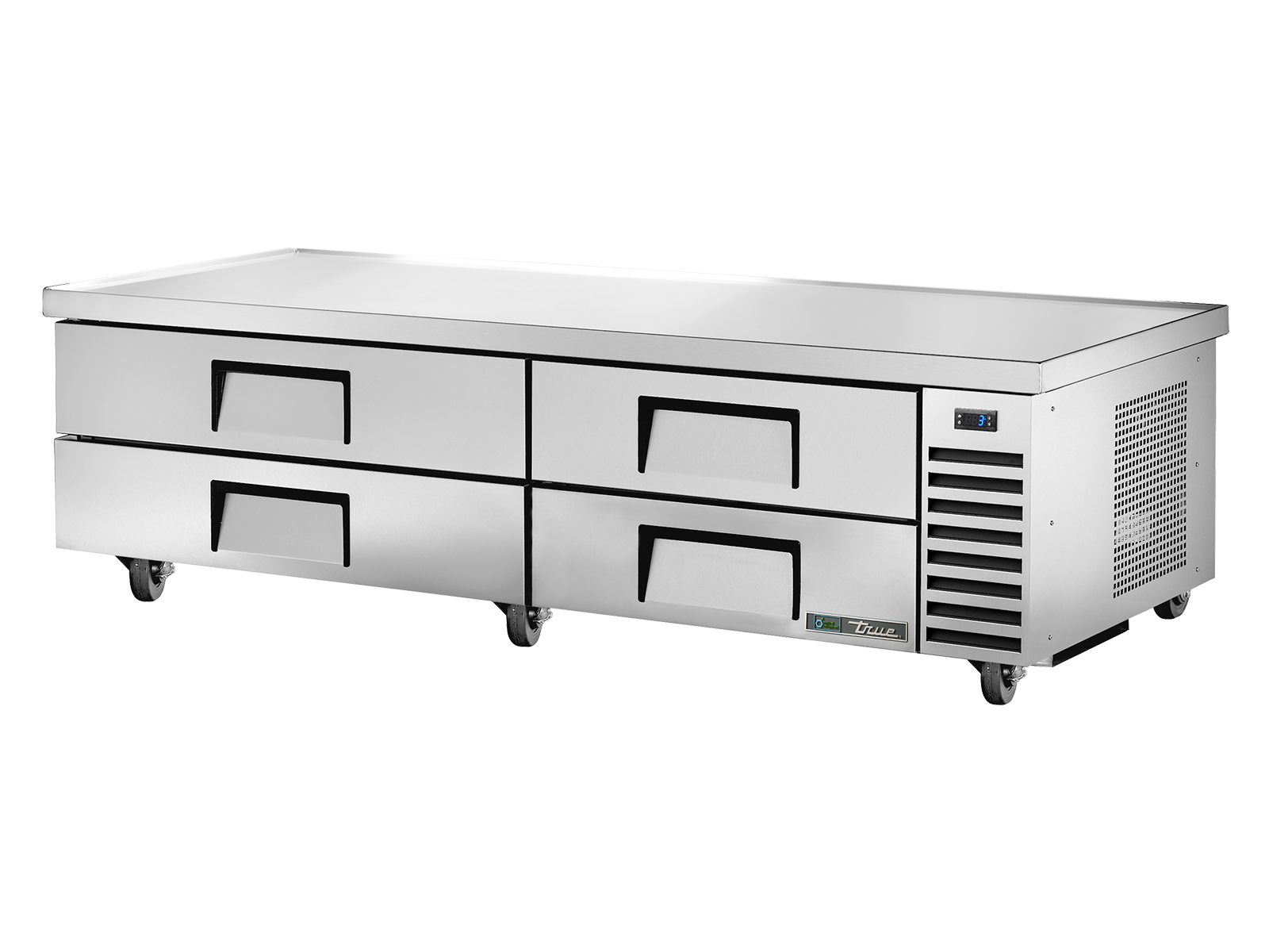 True - Under-Equipment Refrigerator, 4 Drawers, Extended top