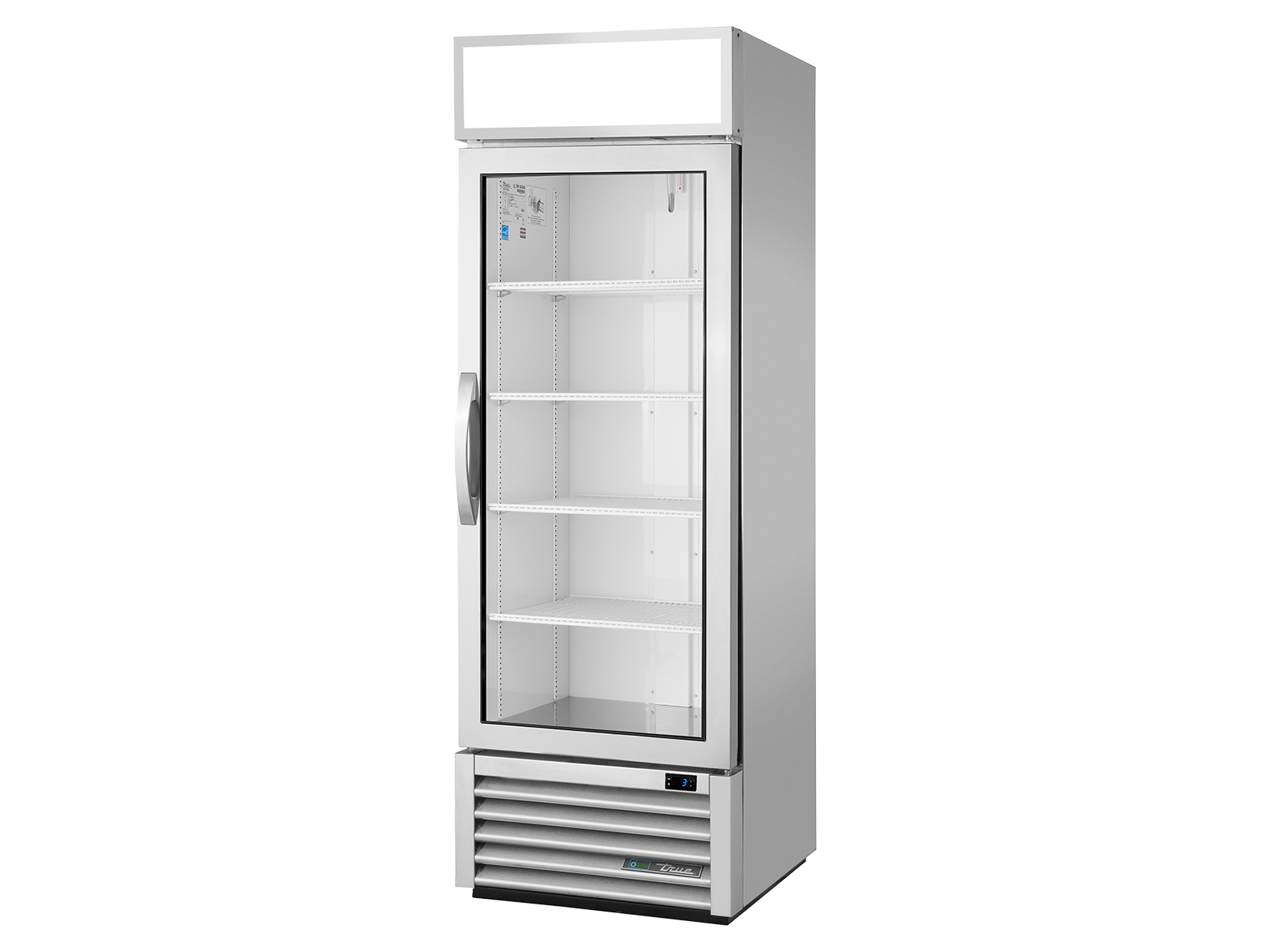 True - Upright Retail Merchandiser Refrigerator, 1 Full Glass Swing Door
