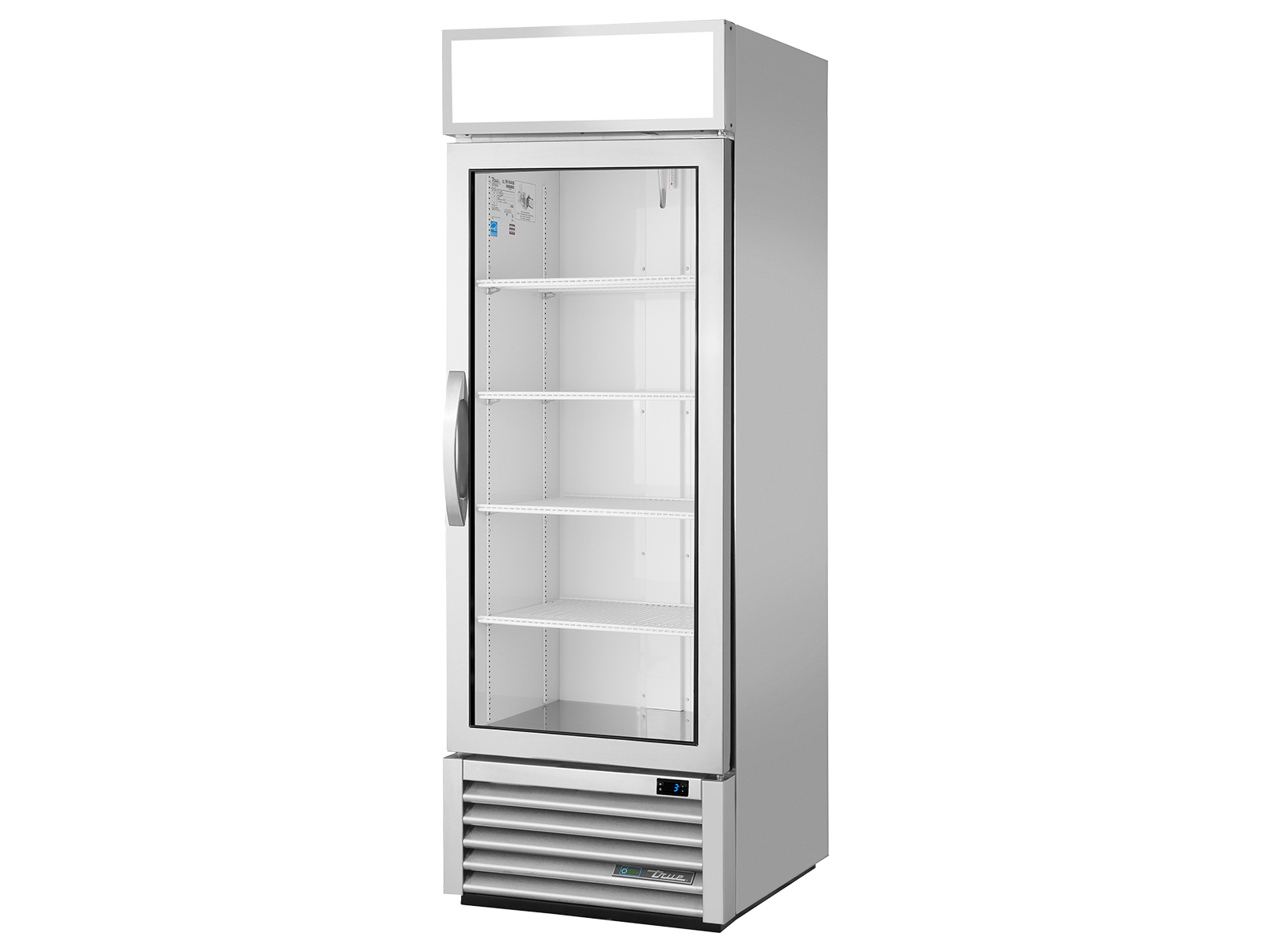True - Upright Retail Merchandiser Refrigerator, 1 Full Glass Swing Door