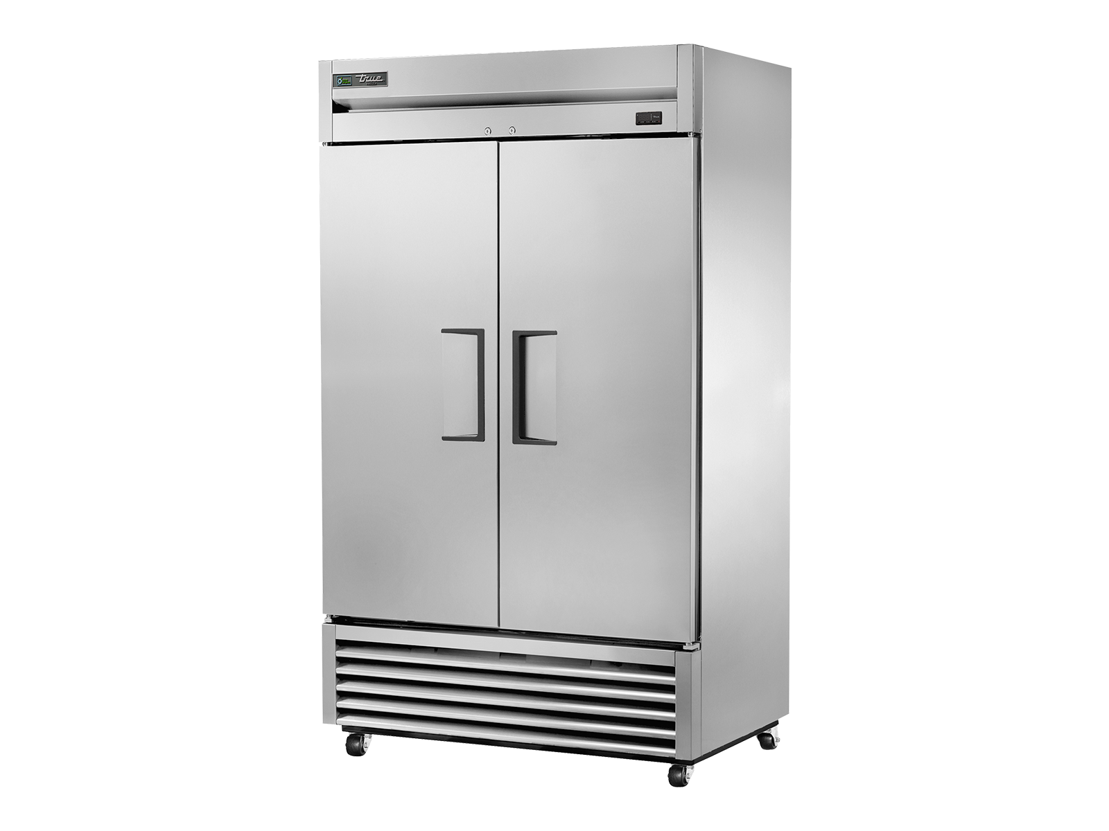 True - Upright Foodservice Freezer, 2 Full Solid Swing Doors