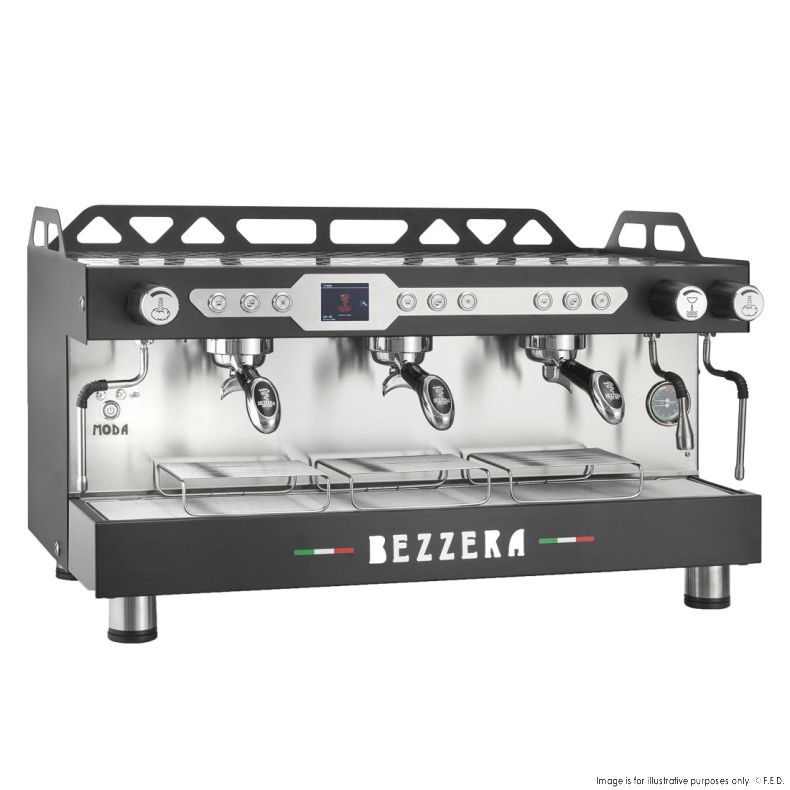 Bezzera 3 Group Moda DE PID Espresso Machine - BZMODAPID3B