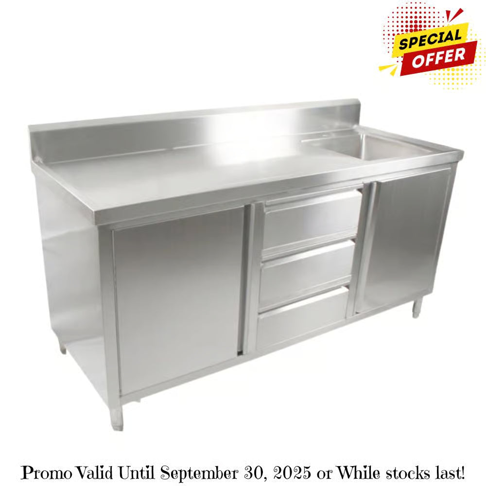 Modular Systems SC-6-1800R-H Cabinet with Right Sink