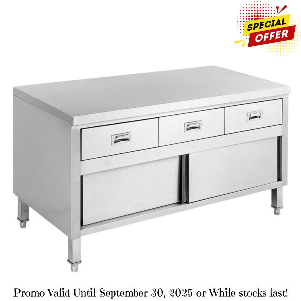 Modular systems SKTD-1200 Kitchen Tidy Cabinet Work Bench with Doors & 3 Drawers