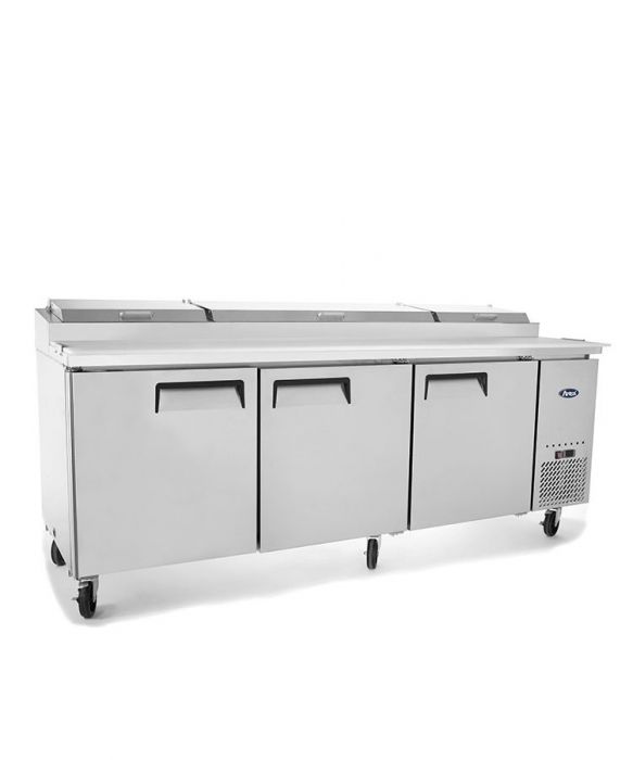 Atosa MPF8203OS - Pizza Prep Table Fridge with Over Shelf