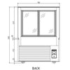 Anvil NDHV3730 900mm Square Glass 3 Tier Hot Display