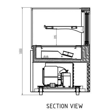 Anvil NDSJ2730 Low Line Jewellery Display 2 Tier 900mm