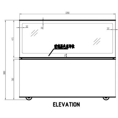 Anvil NDSJ2740 Low Line Jewellery Display 2 Tier 1200mm