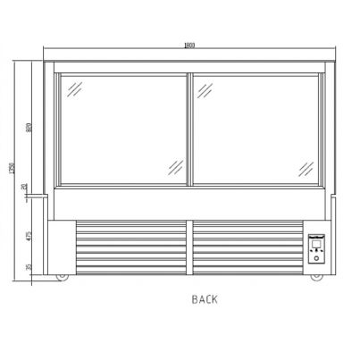 Anvil NDSV4760 Cake Display 4 Tier 1800mm