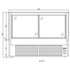 Anvil NDSV4760 Cake Display 4 Tier 1800mm