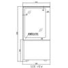 Anvil NDSV4760 Cake Display 4 Tier 1800mm