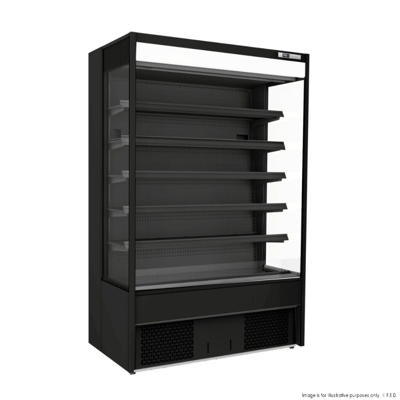 Thermaster OC-1220B Supermarket Open Beverage Display 1220mm W Black