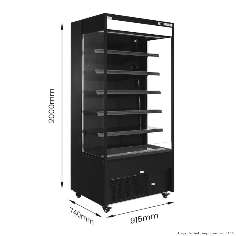 Thermaster Supermarket Open Beverage Display - OC-915B - Catering Sale
