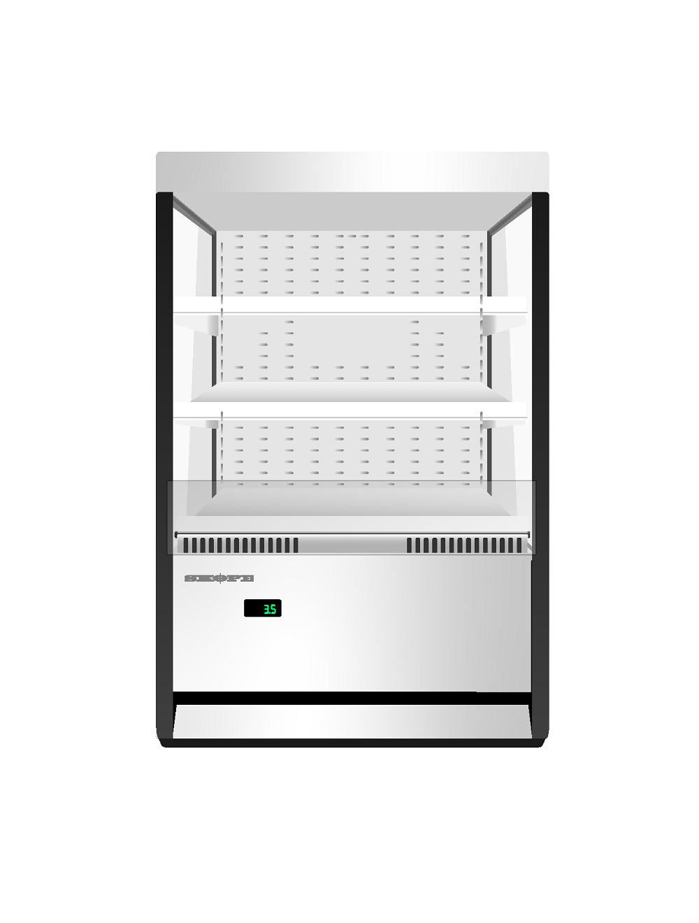 SKOPE OD400N Open Deck Fridge / 905 W x 660 D x 1360 H / 135kg