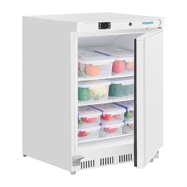 Polar C-Series Under Counter White Fridge 150Ltr - 150W | Total usable capacity: 64 Ltr | R600a