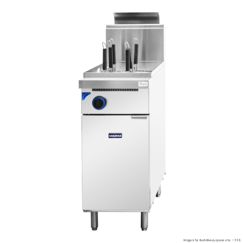 Gasmax V Pan Natural Gas 6 Baskets Pasta and Noodle Cooker PC150-6 - Catering Sale