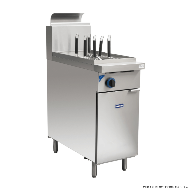 GasMax PC150-6LPG V Pan Natural Gas 6 Baskets Pasta and Noodle Cooker