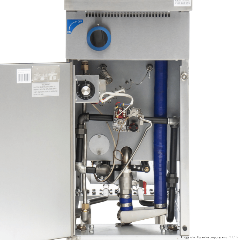 GasMax PC150-6LPG V Pan Natural Gas 6 Baskets Pasta and Noodle Cooker