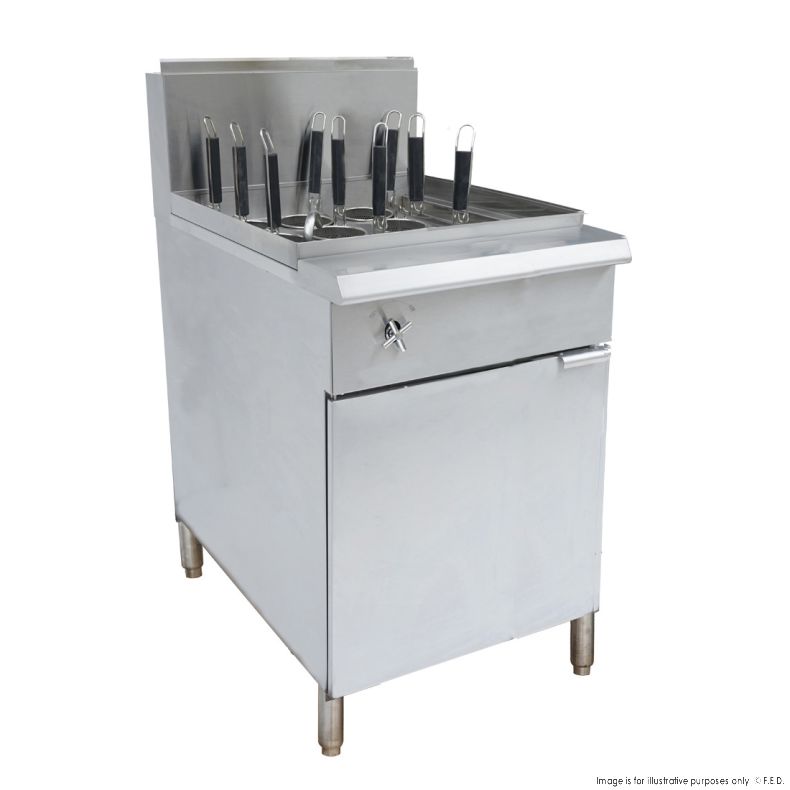 GasMax PC150-9 - V Pan Natural Gas 9 Baskets Pasta and Noodle Cooker