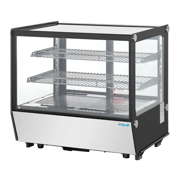 Polar G-Series Counter Display Merchandiser Square Glass - 120Ltr - 120Ltr | Counter Display